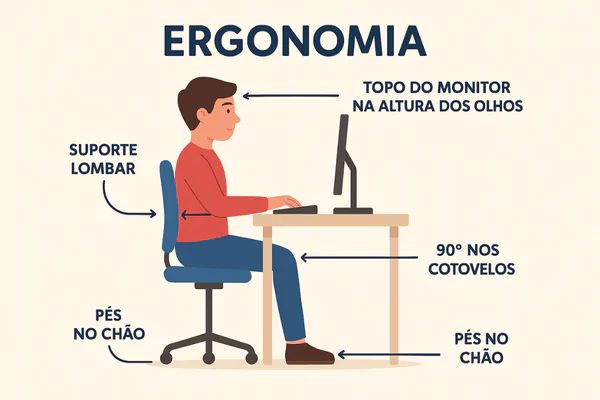Ergonomia no home office